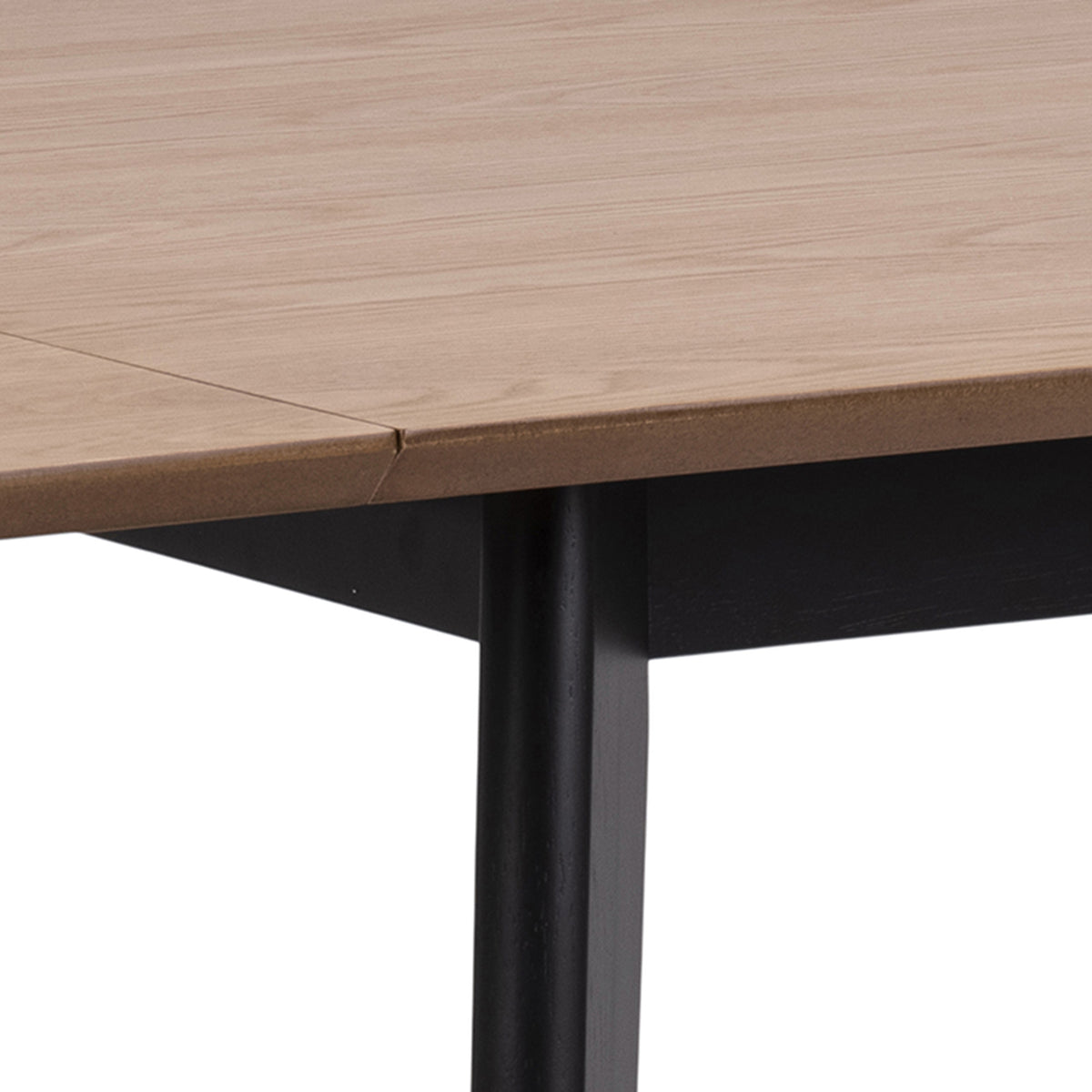 Krel Extendable Dining Table 80–120x80 cm, Scandinavian Style – close-up of details and texture