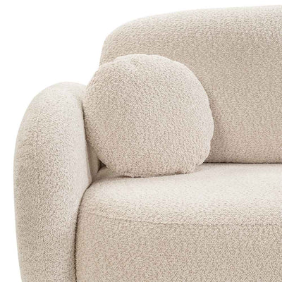 Olemo 4 Seater Corner Sofa Bed, Minimalist Style, Abriamo Fabric – close-up of details and texture