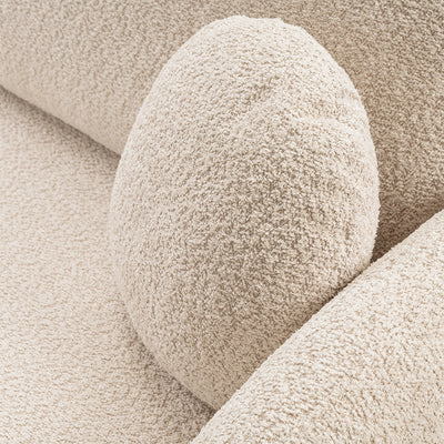 Olemo 4 Seater Corner Sofa Bed, Minimalist Style, Abriamo Fabric – close-up of details and texture